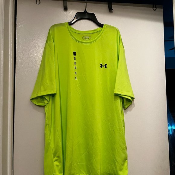 Under Armour Men's NWT bright green active loose-fitting active tee (nwt / 2XL) - Picture 3 of 11